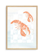 You Are My Lobster Art Print-PRINT-Olive et Oriel-Olive et Oriel-A5 | 5.8" x 8.3" | 14.8 x 21cm-Oak-With White Border-Buy-Australian-Art-Prints-Online-with-Olive-et-Oriel-Your-Artwork-Specialists-Austrailia-Decorate-With-Coastal-Photo-Wall-Art-Prints-From-Our-Beach-House-Artwork-Collection-Fine-Poster-and-Framed-Artwork