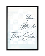 You Me & The Sea Art Print-PRINT-Olive et Oriel-Olive et Oriel-A5 | 5.8" x 8.3" | 14.8 x 21cm-Black-With White Border-Buy-Australian-Art-Prints-Online-with-Olive-et-Oriel-Your-Artwork-Specialists-Austrailia-Decorate-With-Coastal-Photo-Wall-Art-Prints-From-Our-Beach-House-Artwork-Collection-Fine-Poster-and-Framed-Artwork
