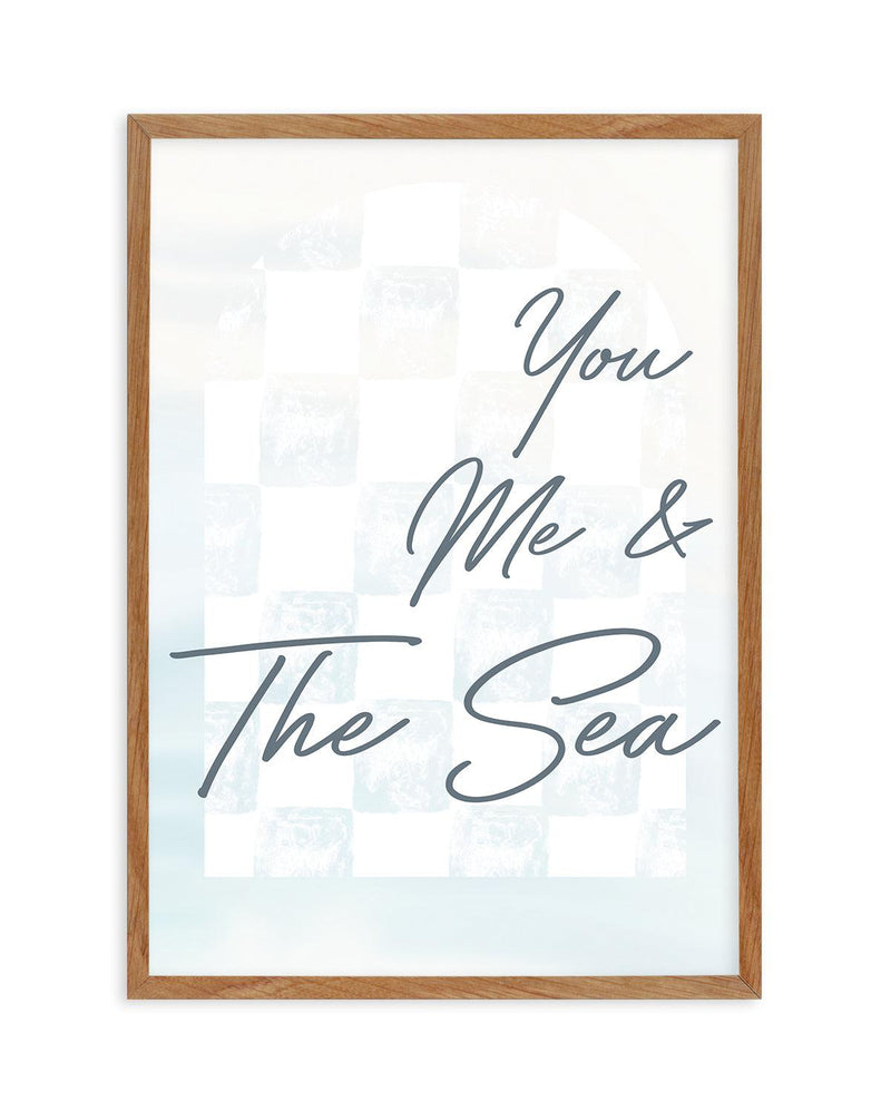 You Me & The Sea Art Print-PRINT-Olive et Oriel-Olive et Oriel-50x70 cm | 19.6" x 27.5"-Walnut-With White Border-Buy-Australian-Art-Prints-Online-with-Olive-et-Oriel-Your-Artwork-Specialists-Austrailia-Decorate-With-Coastal-Photo-Wall-Art-Prints-From-Our-Beach-House-Artwork-Collection-Fine-Poster-and-Framed-Artwork