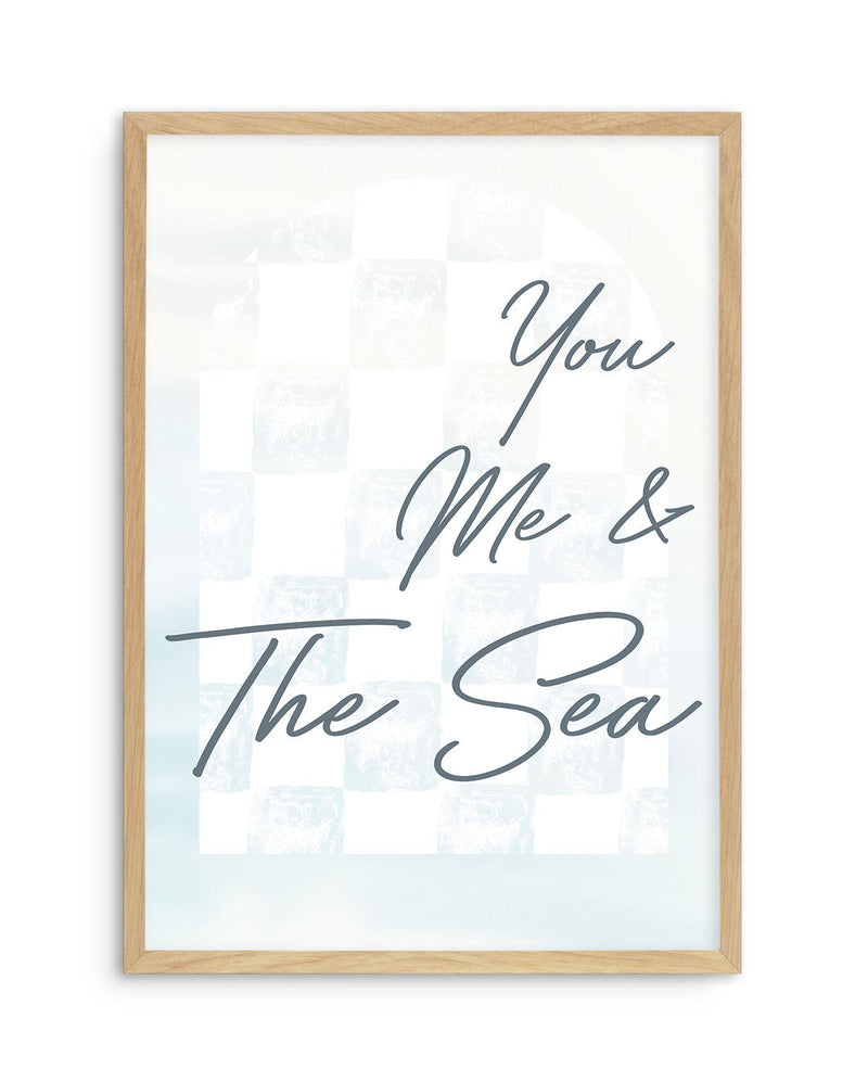 You Me & The Sea Art Print-PRINT-Olive et Oriel-Olive et Oriel-A5 | 5.8" x 8.3" | 14.8 x 21cm-Oak-With White Border-Buy-Australian-Art-Prints-Online-with-Olive-et-Oriel-Your-Artwork-Specialists-Austrailia-Decorate-With-Coastal-Photo-Wall-Art-Prints-From-Our-Beach-House-Artwork-Collection-Fine-Poster-and-Framed-Artwork