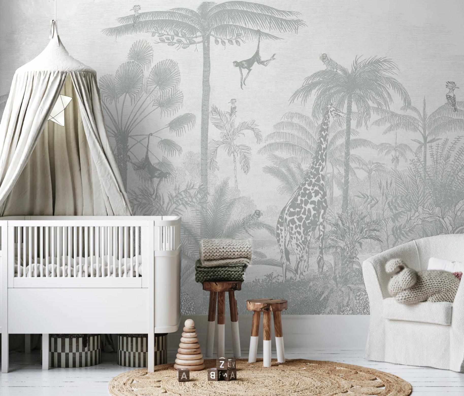 Nursery Wallpaper - Buy modern nursery removable peel and stick wallpaper online with Olive et Oriel
