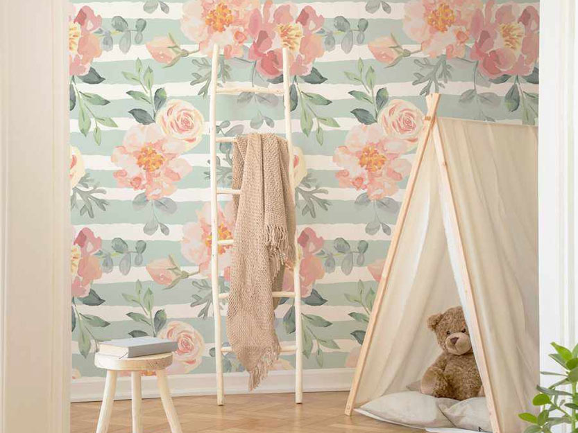 Floral, Flower and Botanical wallpaper and wall murals online with Olive et Oriel.