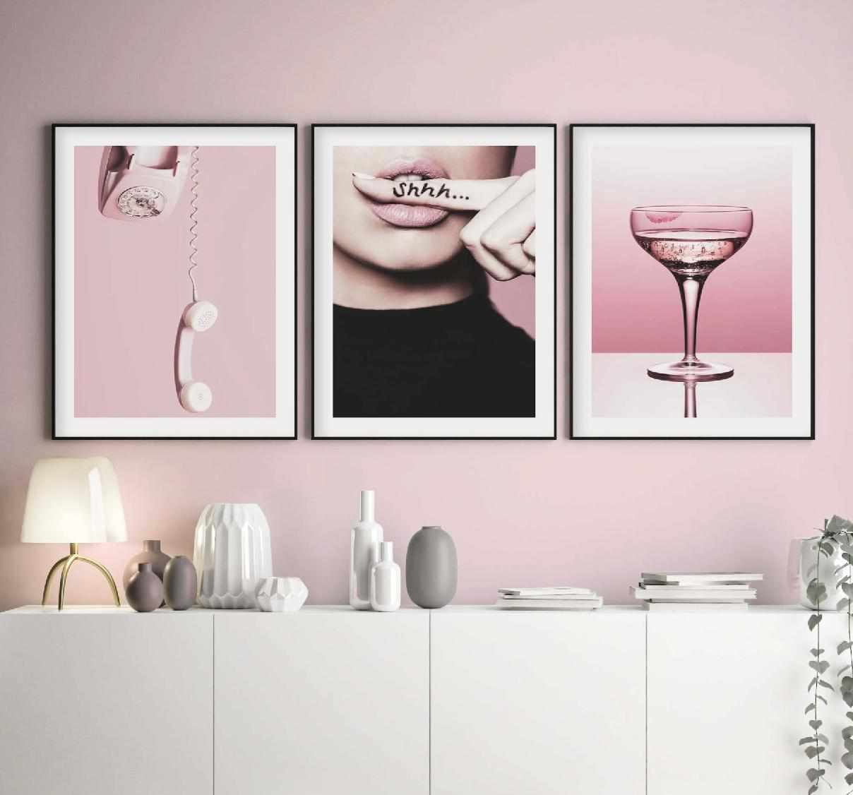 Pink Wall Art Prints - Decorate with Modern Pink Art Prints Today ...