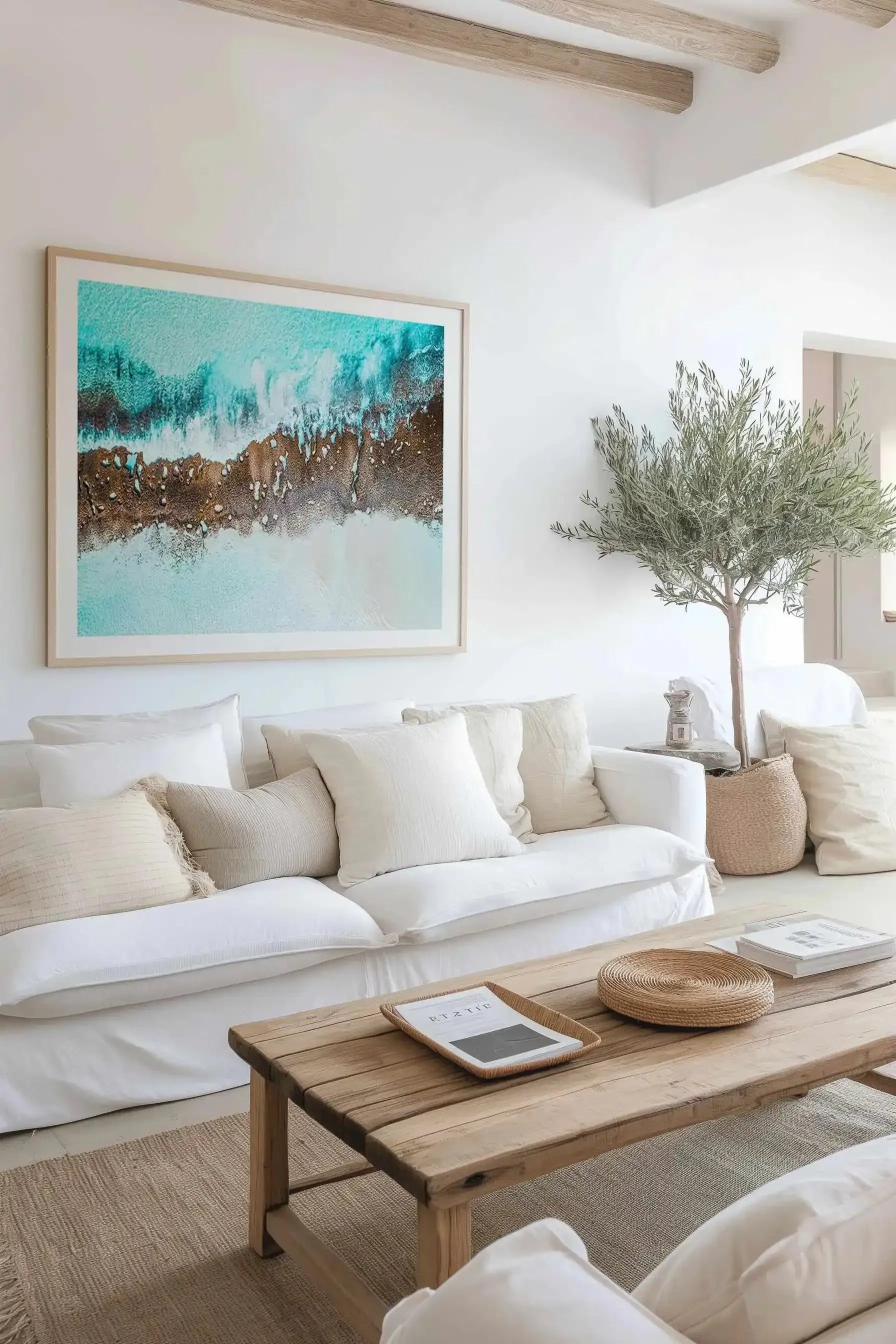 11 Mile Reef Esperance WA | Aerial Photo Wall Art Print from Olive et Oriel where you can shop wallpaper and artworks online