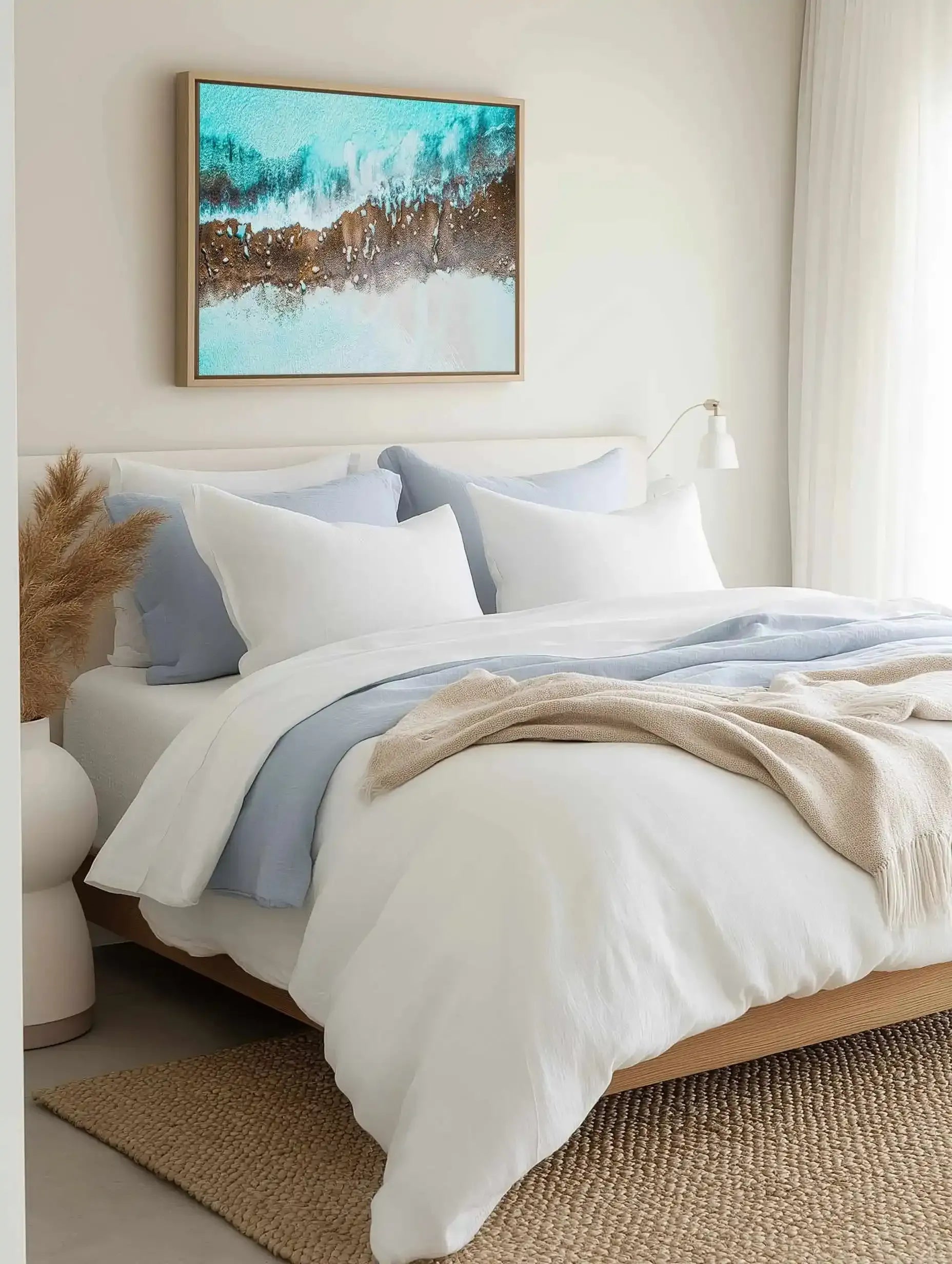 11 Mile Reef Esperance WA | Aerial Photo Wall Framed Canvas Art Print from Olive et Oriel where you can shop wallpaper and artworks online