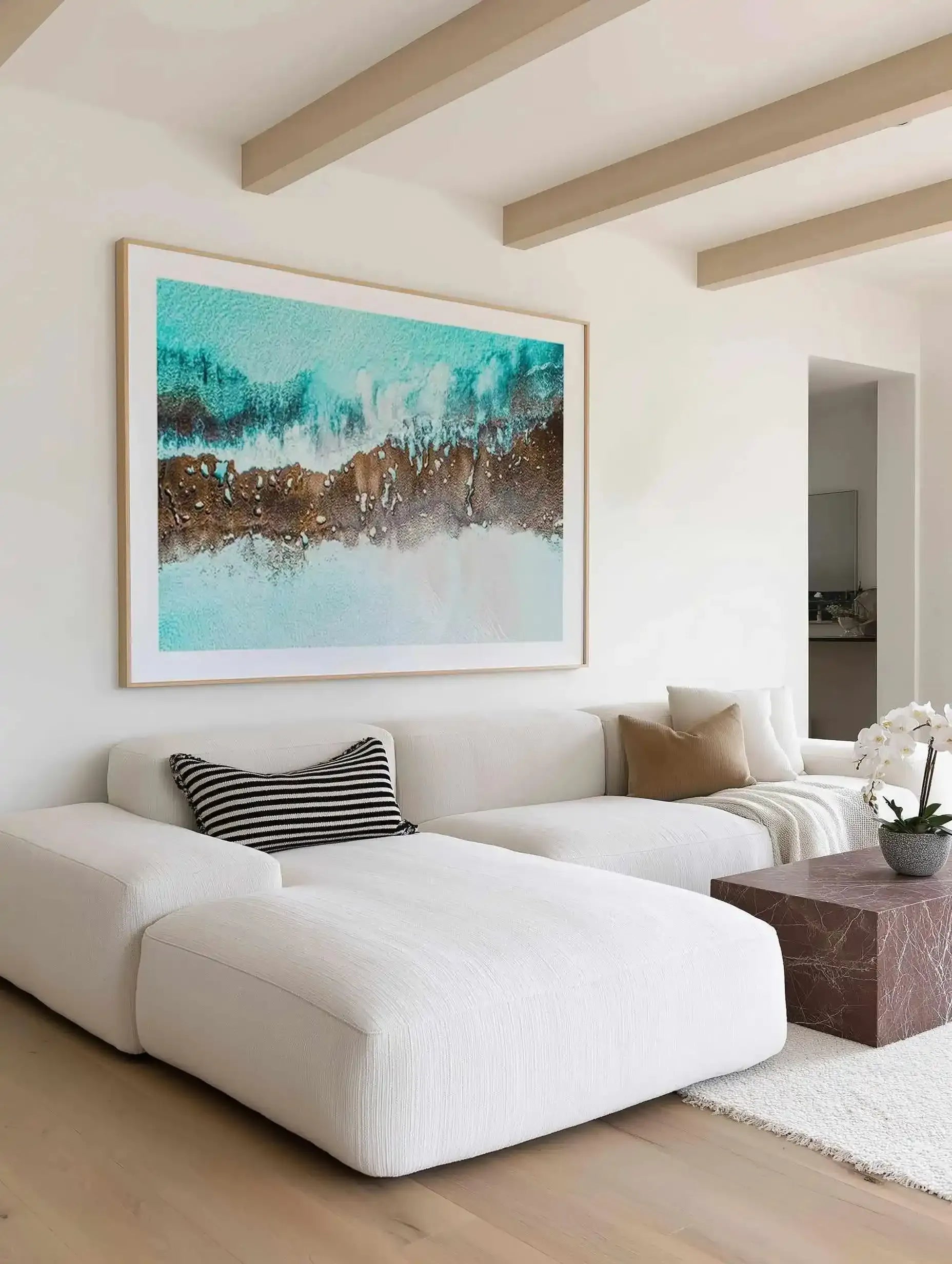 11 Mile Reef Esperance WA | Aerial Photo Wall Art Print from Olive et Oriel where you can shop wallpaper and artworks online