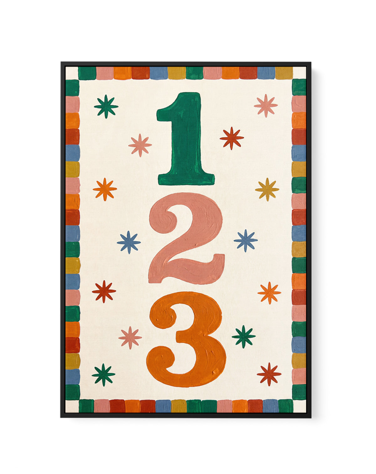 123 | Framed Canvas Art Print