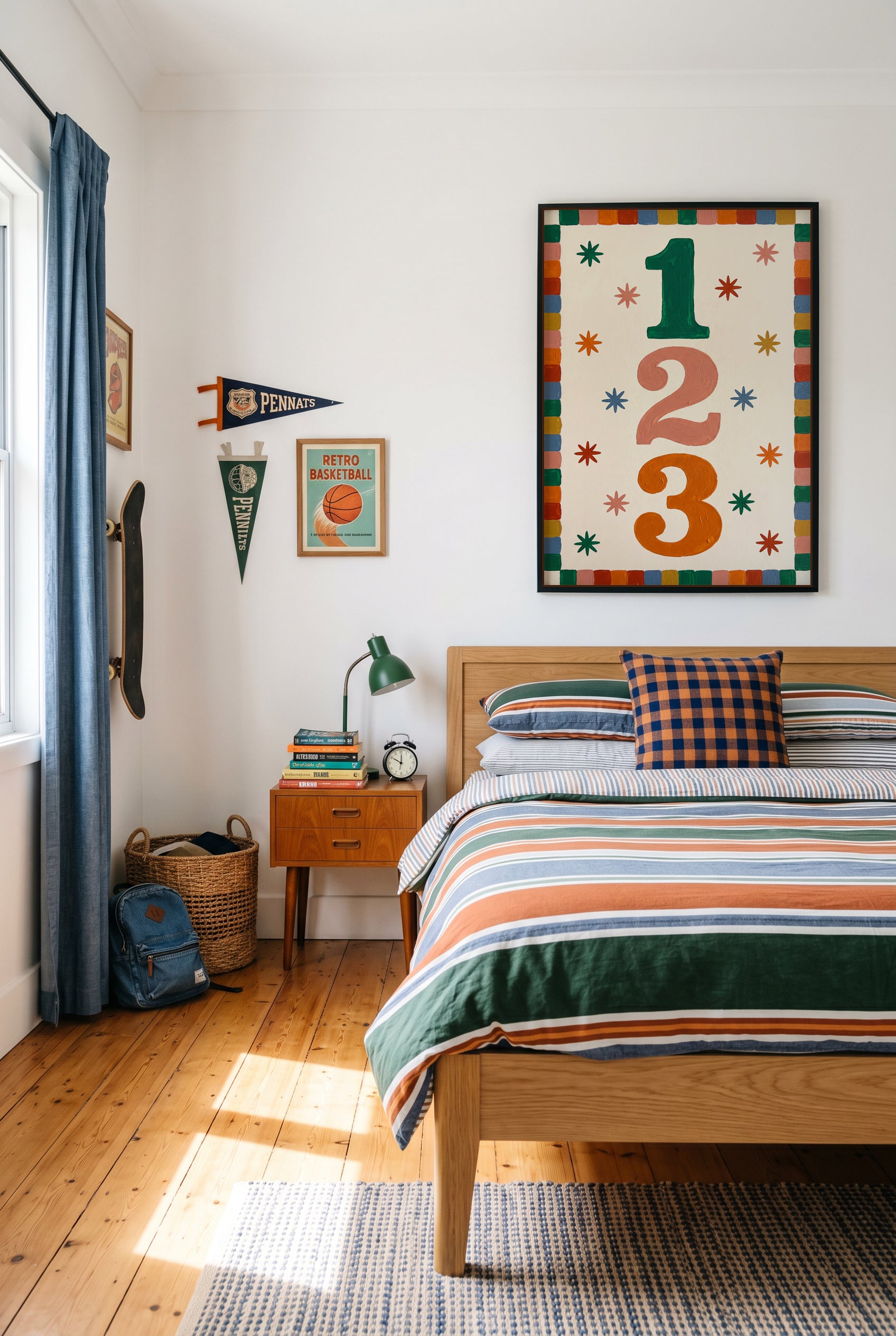 123 | Framed Canvas Art Print