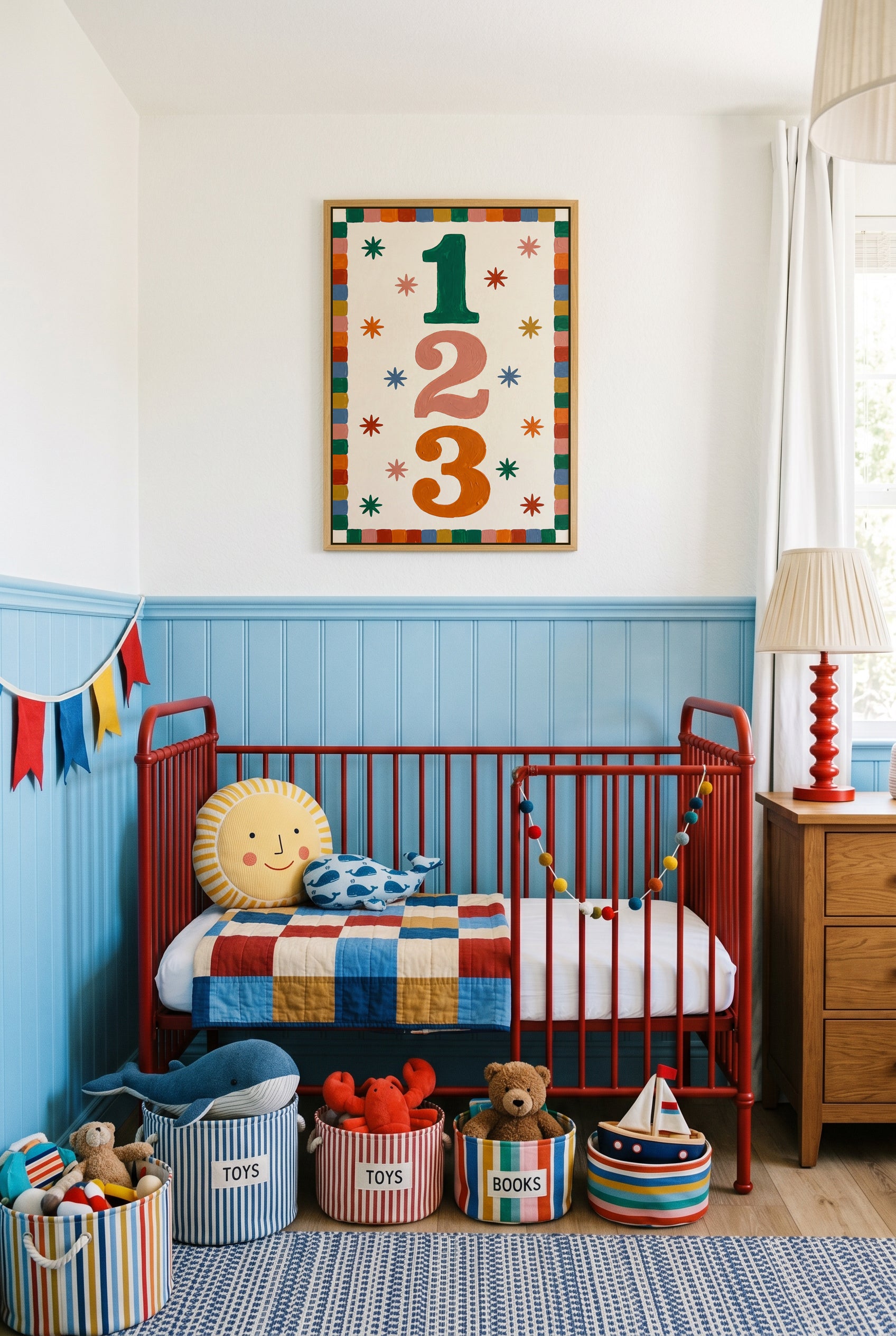 123 | Framed Canvas Art Print