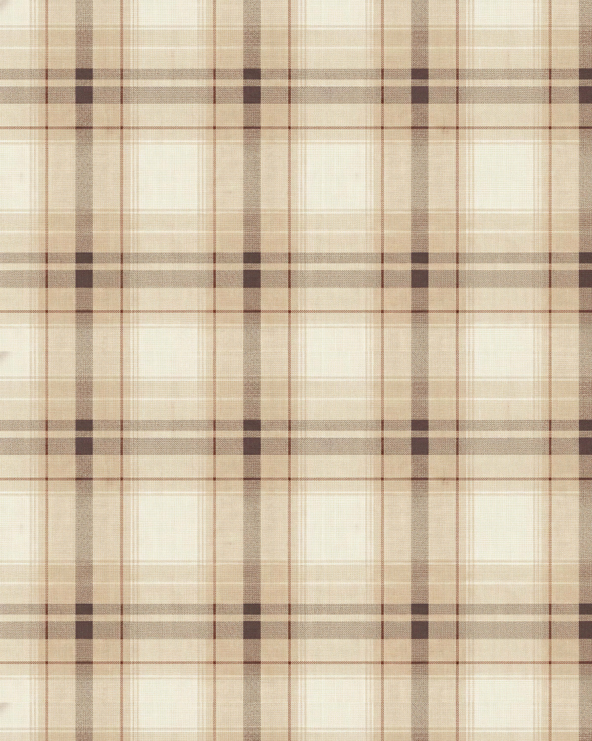 Estate Tartan in Beige Wallpaper