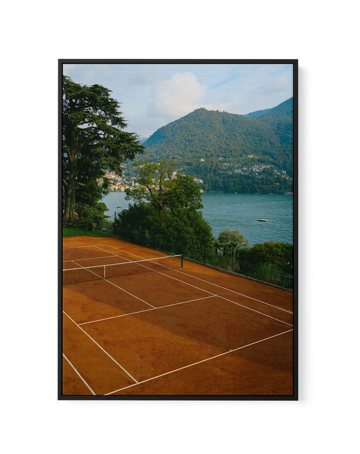 Red Court by Carson Grzegorczyk | Framed Canvas Art Print