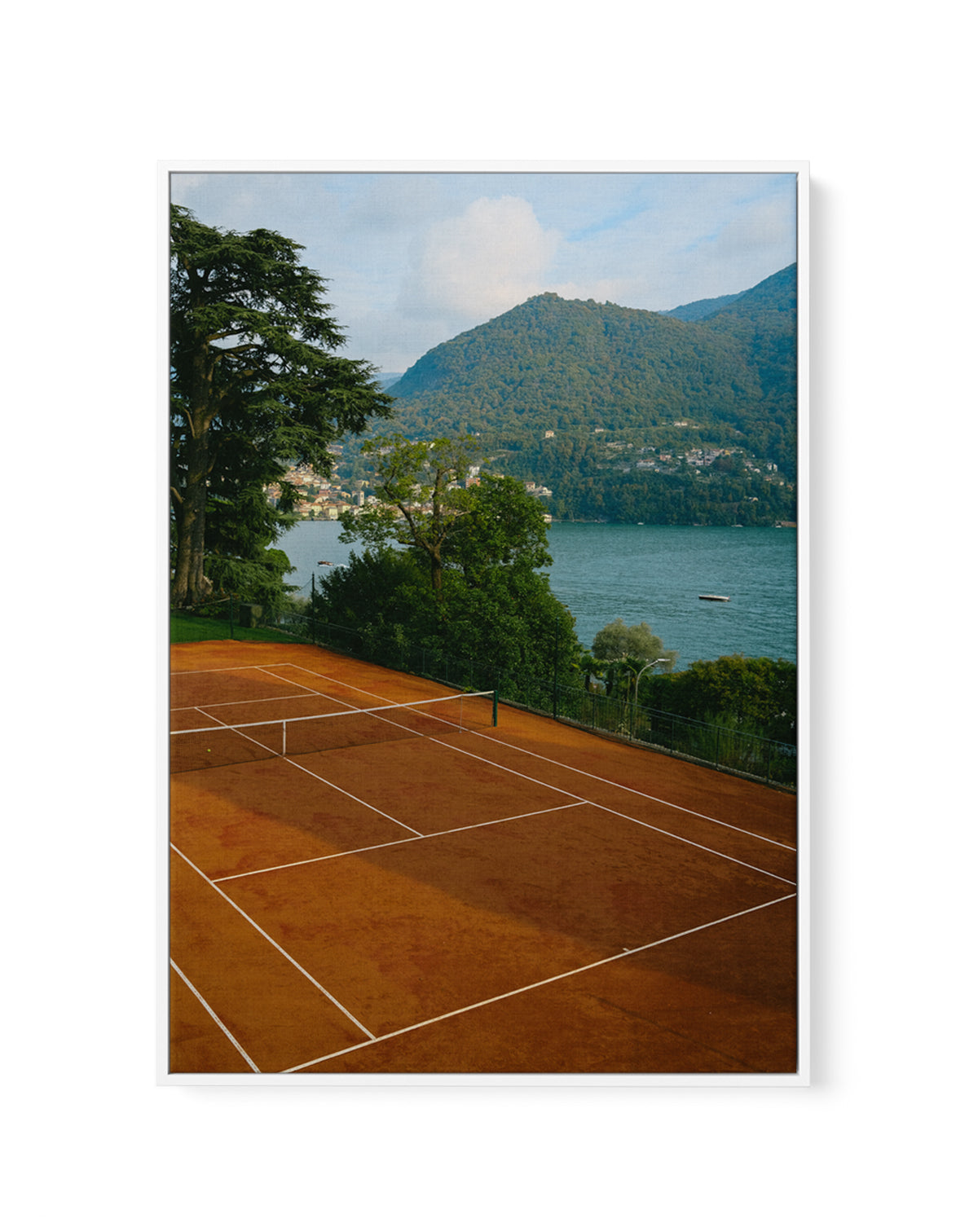 Red Court by Carson Grzegorczyk | Framed Canvas Art Print