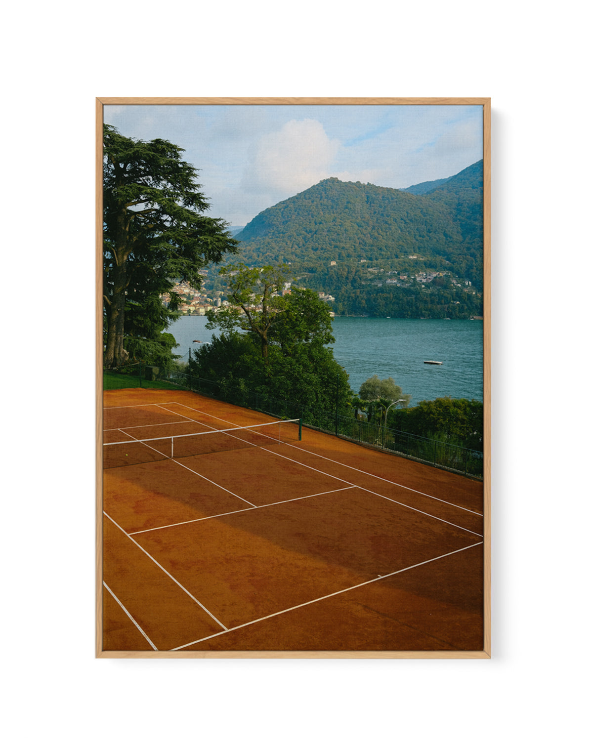 Red Court by Carson Grzegorczyk | Framed Canvas Art Print