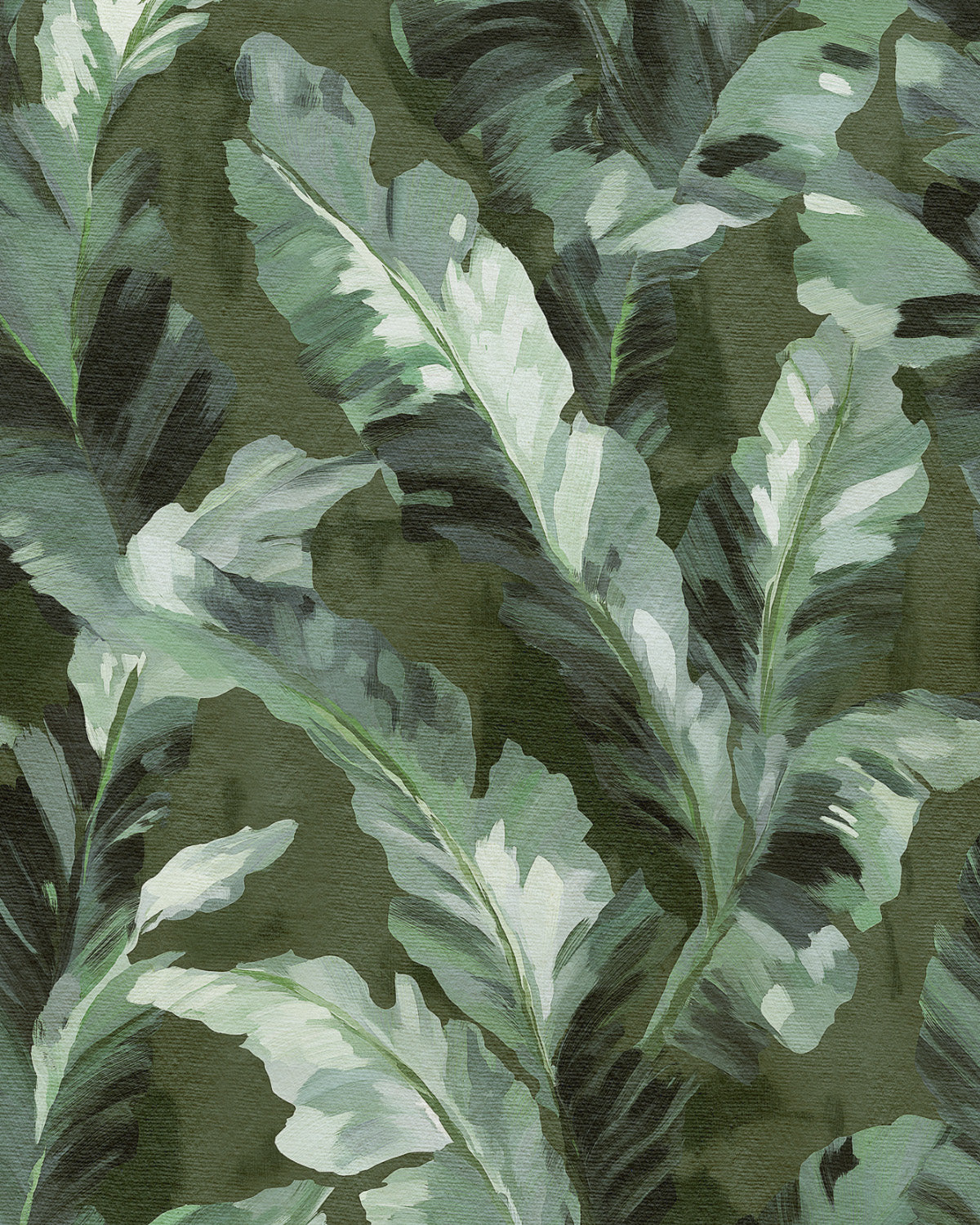 Havana Haze in Khaki Green Commercial Vinyl Wallpaper from Olive et Oriel where you can shop wallpaper and artworks online