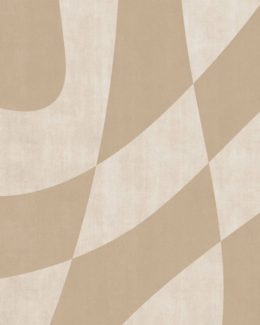 Brooklyn Mural Beige Wallpaper from Olive et Oriel where you can shop wallpaper and artworks online
