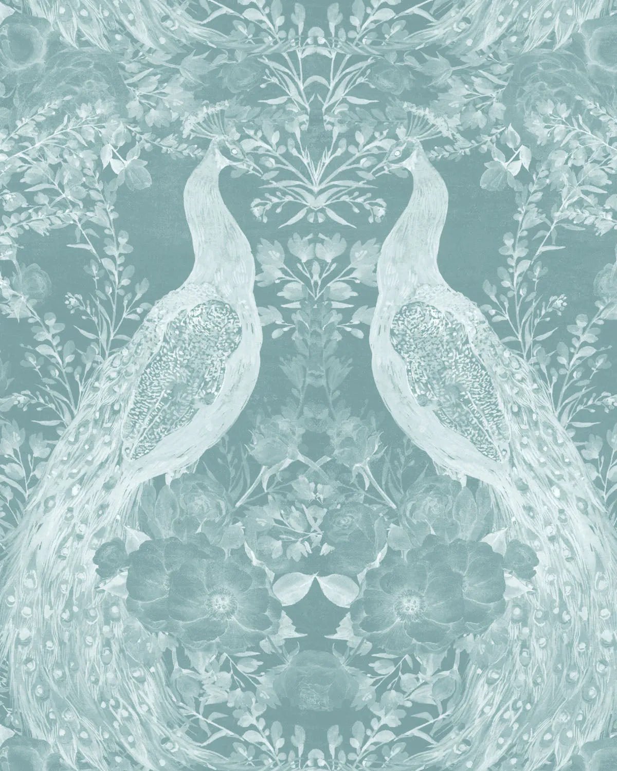 Peacock Palazzo Emerald Green Wallpaper from Olive et Oriel where you can shop wallpaper and artworks online