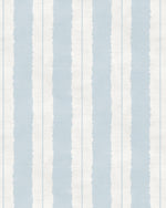Painterly Stripes In Hamptons Blue Wallpaper