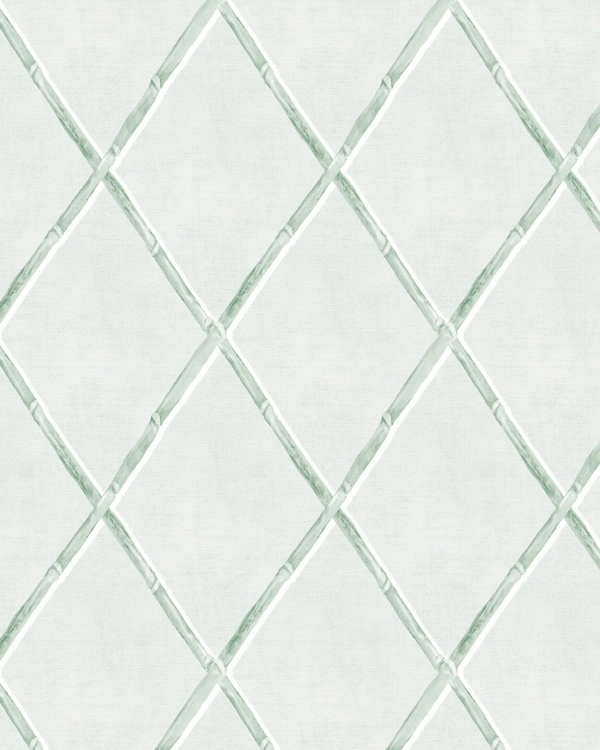Bamboo Lattice in Sage Green Wallpaper from Olive et Oriel where you can shop wallpaper and artworks online