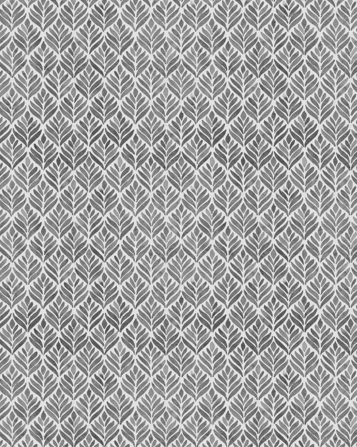 Watercolour Petal Black & White Wallpaper from Olive et Oriel where you can shop wallpaper and artworks online