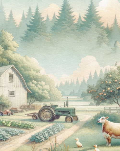 Farmyard Serenity Wallpaper Mural
