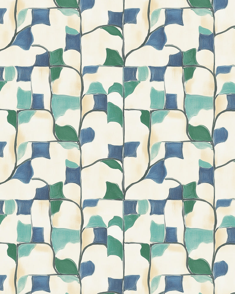 Al fresco Wallpaper from Olive et Oriel where you can shop wallpaper and artworks online