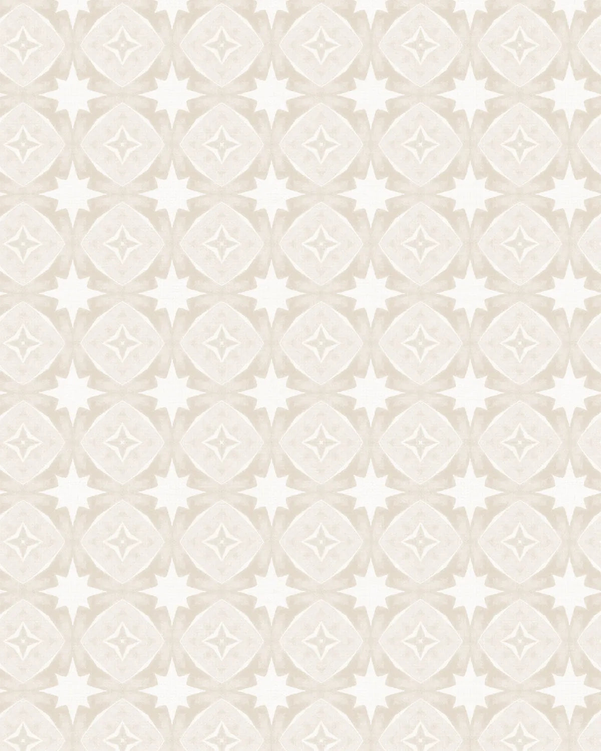 Vintage Tile Beige Wallpaper from Olive et Oriel where you can shop wallpaper and artworks online