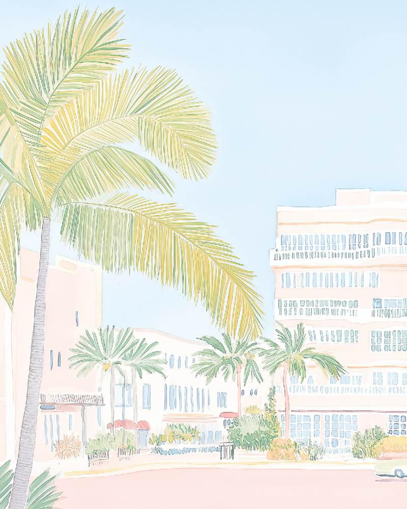 Miami in Spring Wallpaper Mural