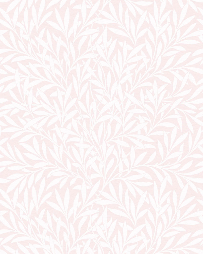 Leafy Pink Wallpaper