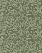 Leafy Country Foliage Dark Green Wallpaper