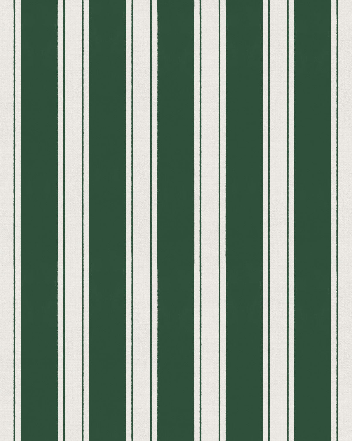 Country Stripe Dark Green Wallpaper