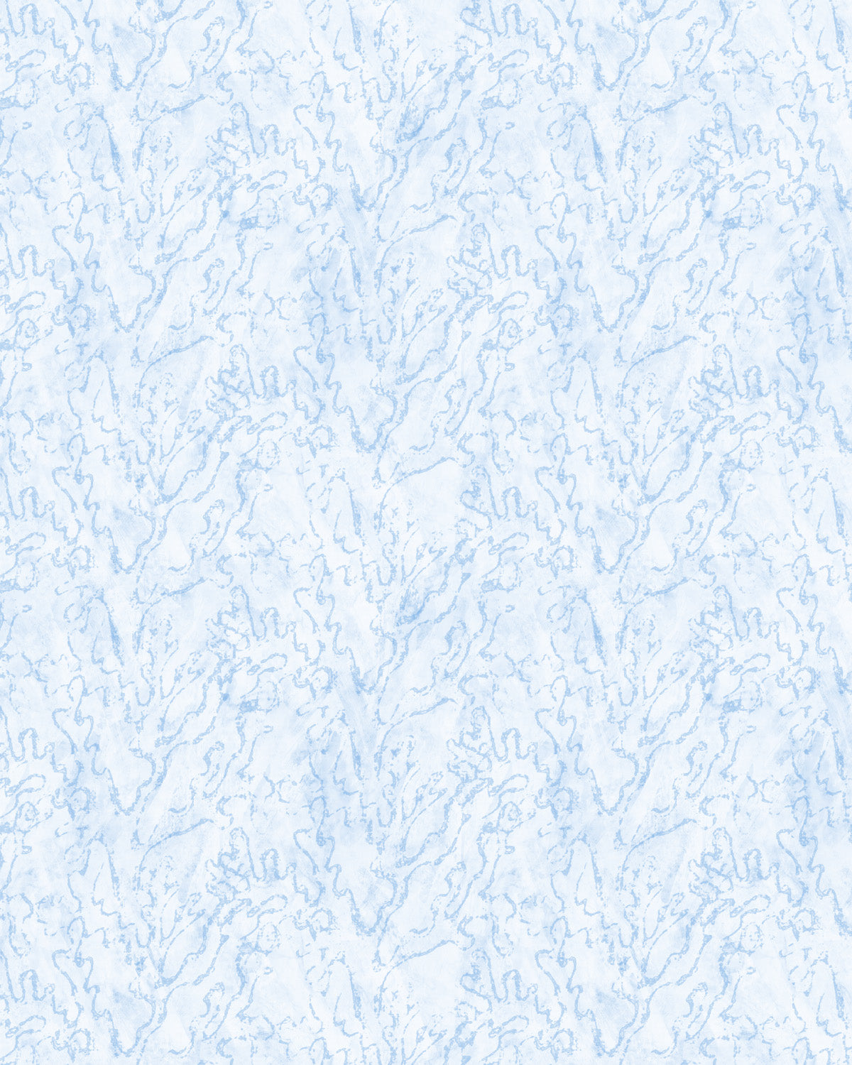 Ocean Sketch in Light Blue Wallpaper