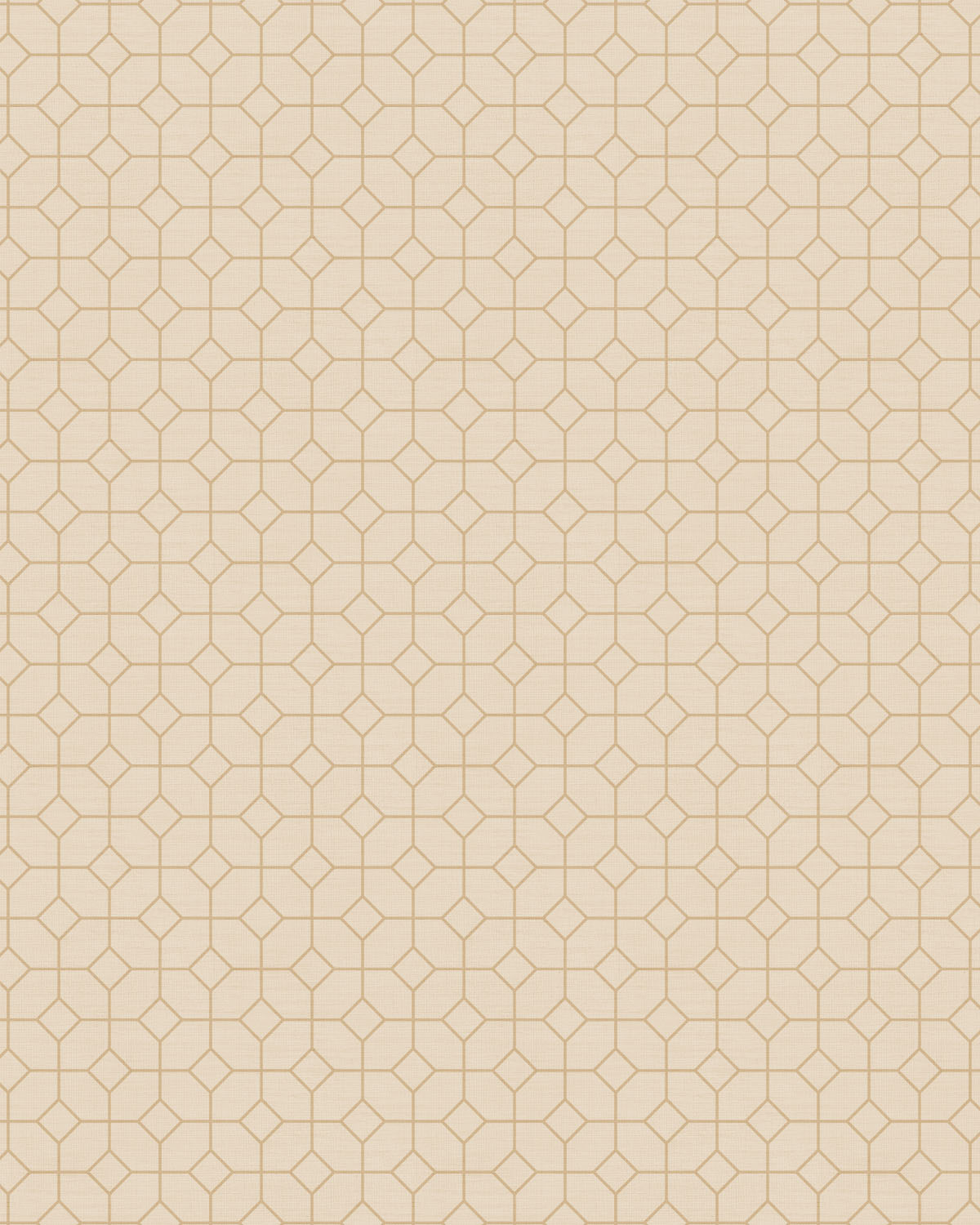 Deco Diamonds Beige Wallpaper