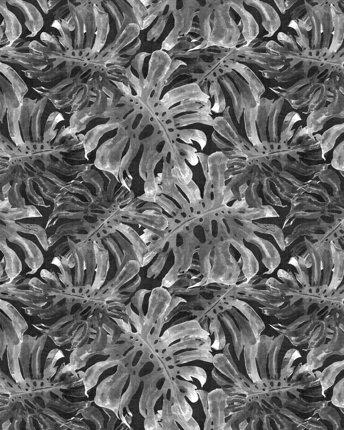Monstera Black & White Wallpaper from Olive et Oriel where you can shop wallpaper and artworks online