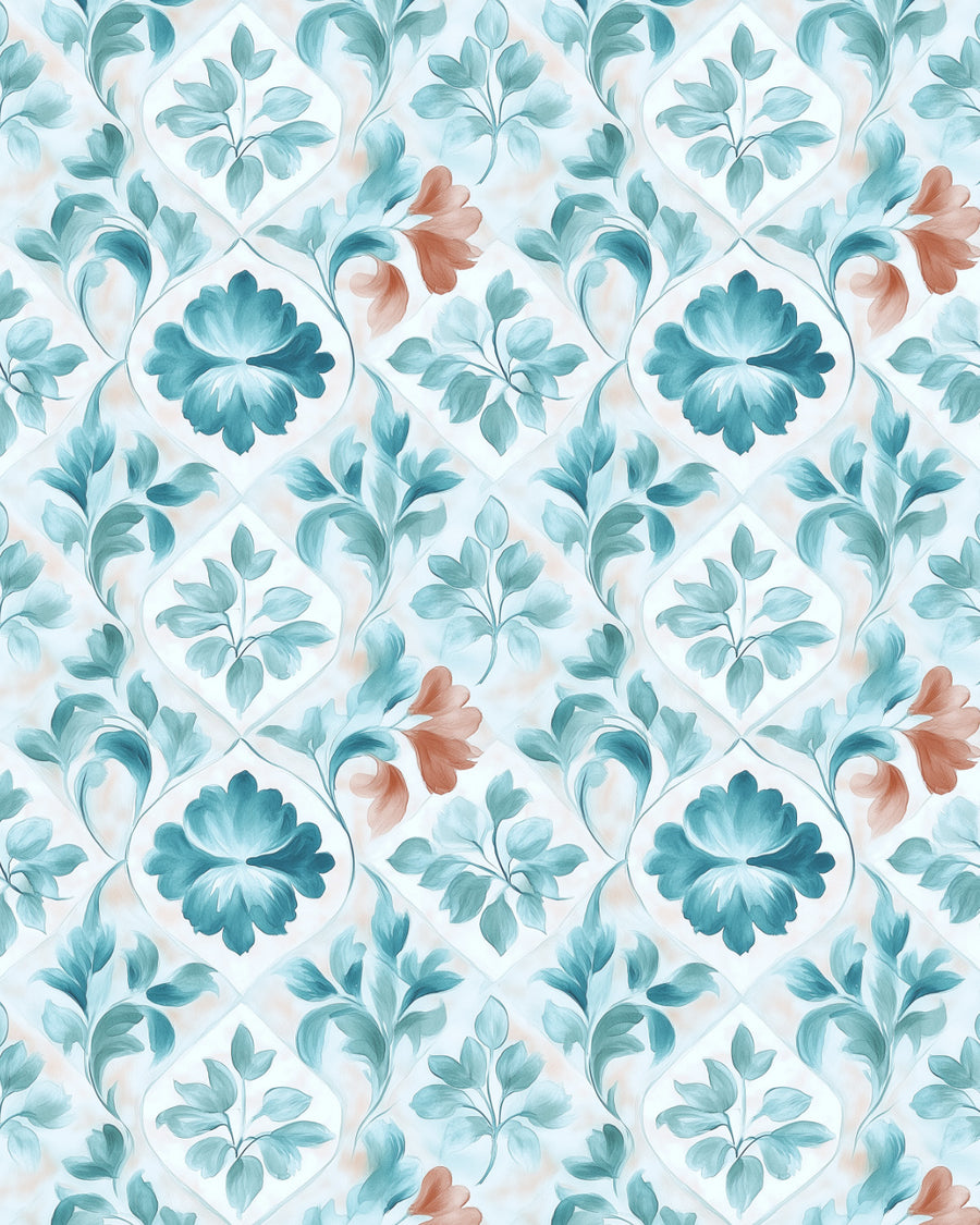 Barri Flora Wallpaper from Olive et Oriel where you can shop wallpaper and artworks online