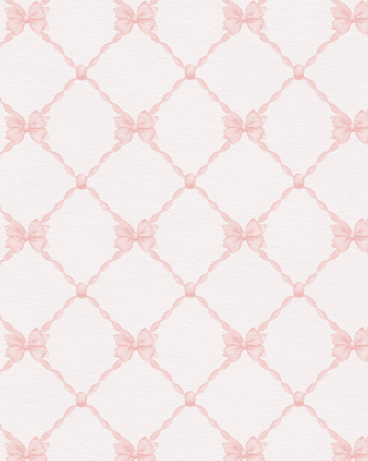 Sweet Trellis Bows Wallpaper