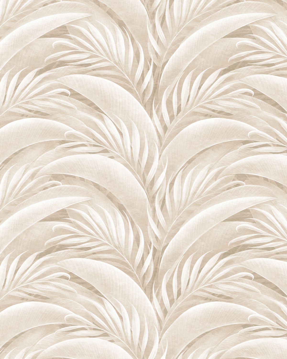 Palm City Beige Wallpaper