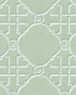 Extravagant Trellis in Sage Green Wallpaper