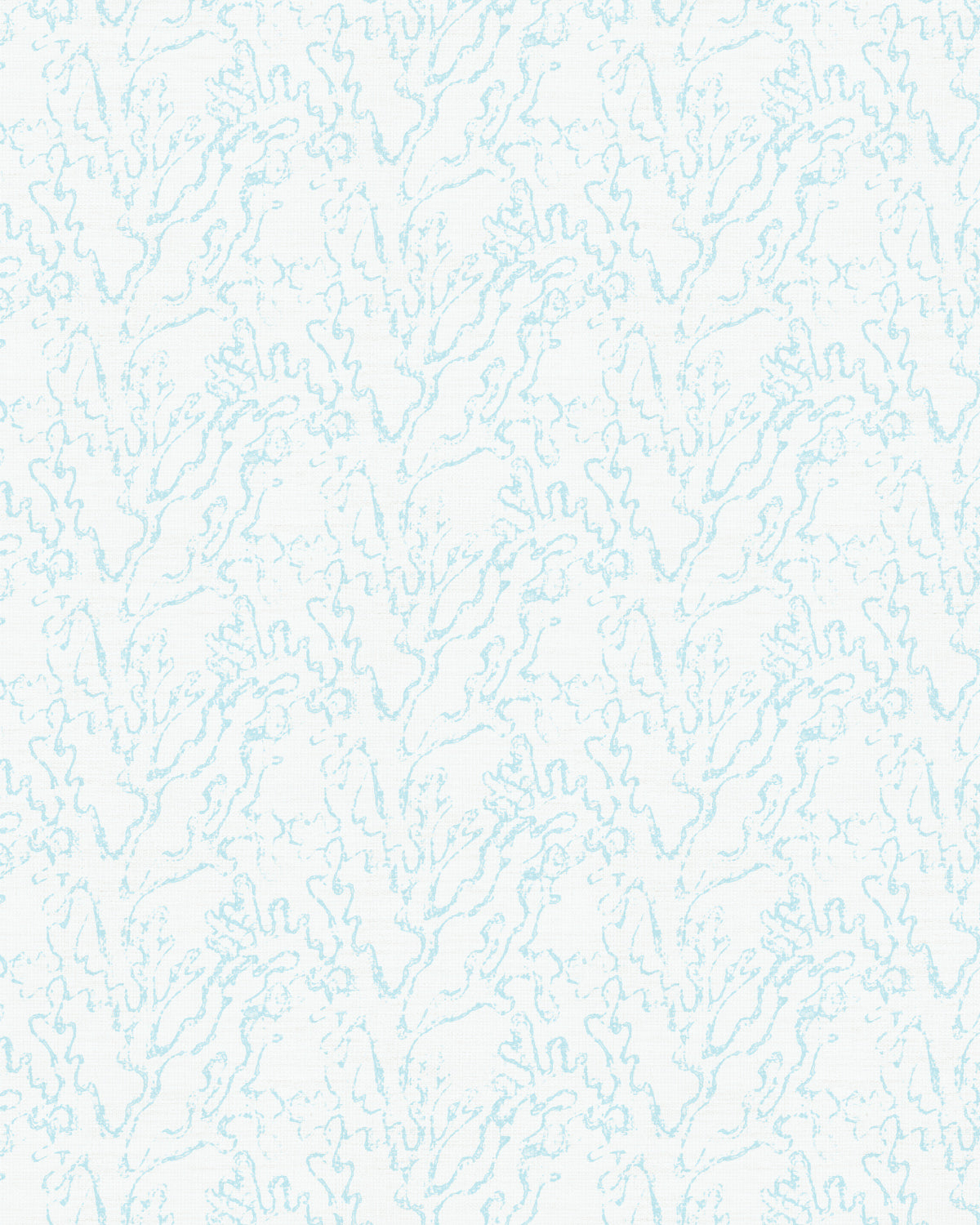 Hamptons Coral in Light Blue Wallpaper