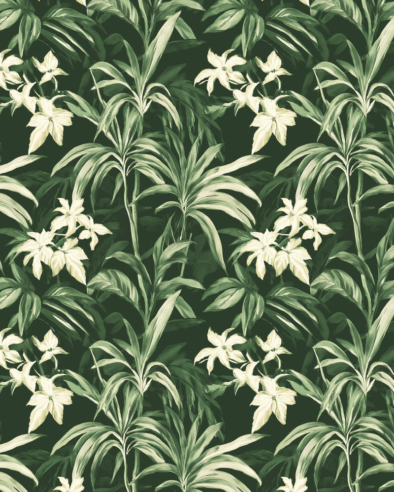 Colonial Botanical Oasis Wallpaper from Olive et Oriel where you can shop wallpaper and artworks online