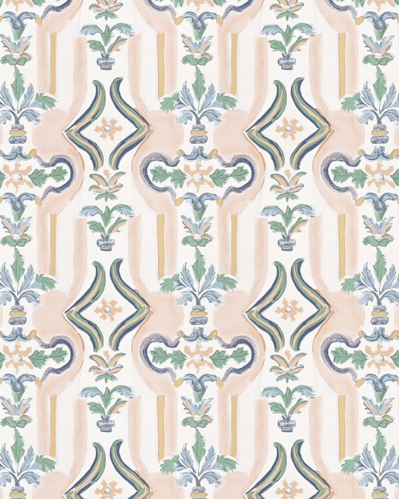 Riviera Wallpaper from Olive et Oriel where you can shop wallpaper and artworks online