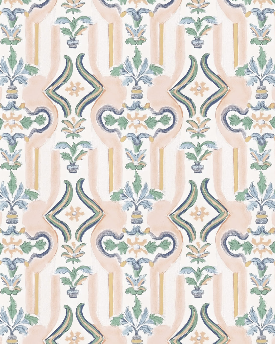 Riviera Wallpaper from Olive et Oriel where you can shop wallpaper and artworks online