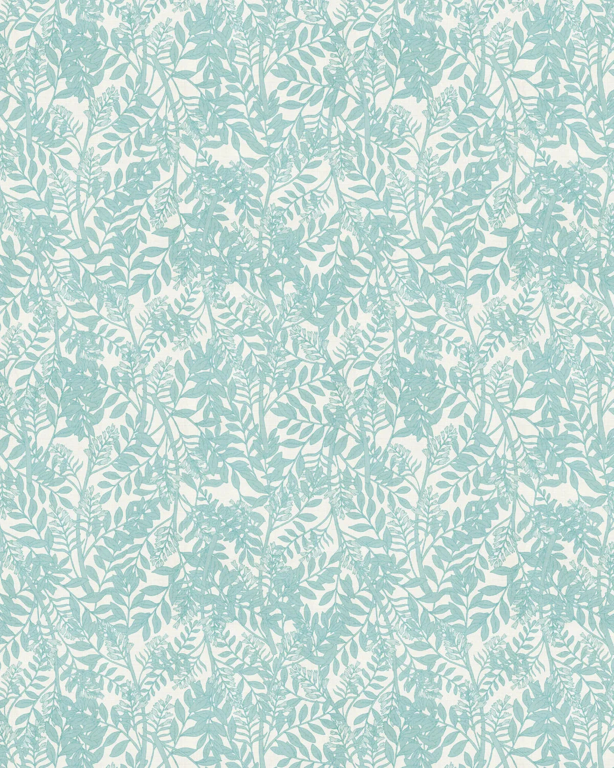 Lush Leaves Light Teal Blue Wallpaper from Olive et Oriel where you can shop wallpaper and artworks online