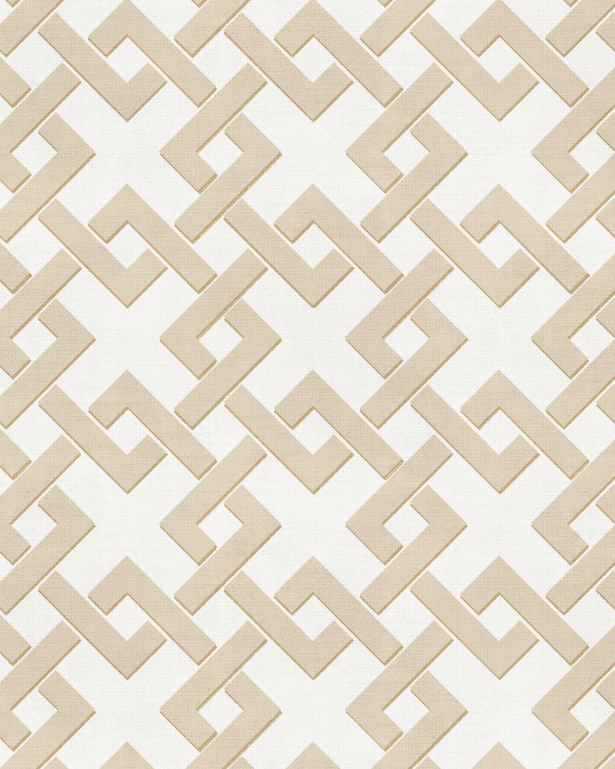 Diamond Lattice Beige Wallpaper