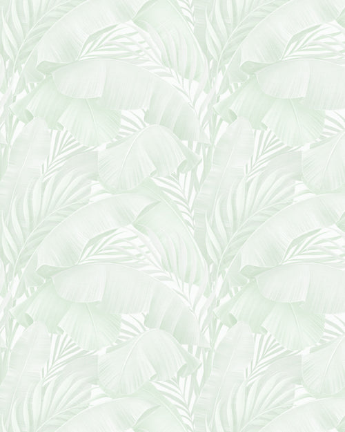 Palmy Canopy in Sage Green Wallpaper