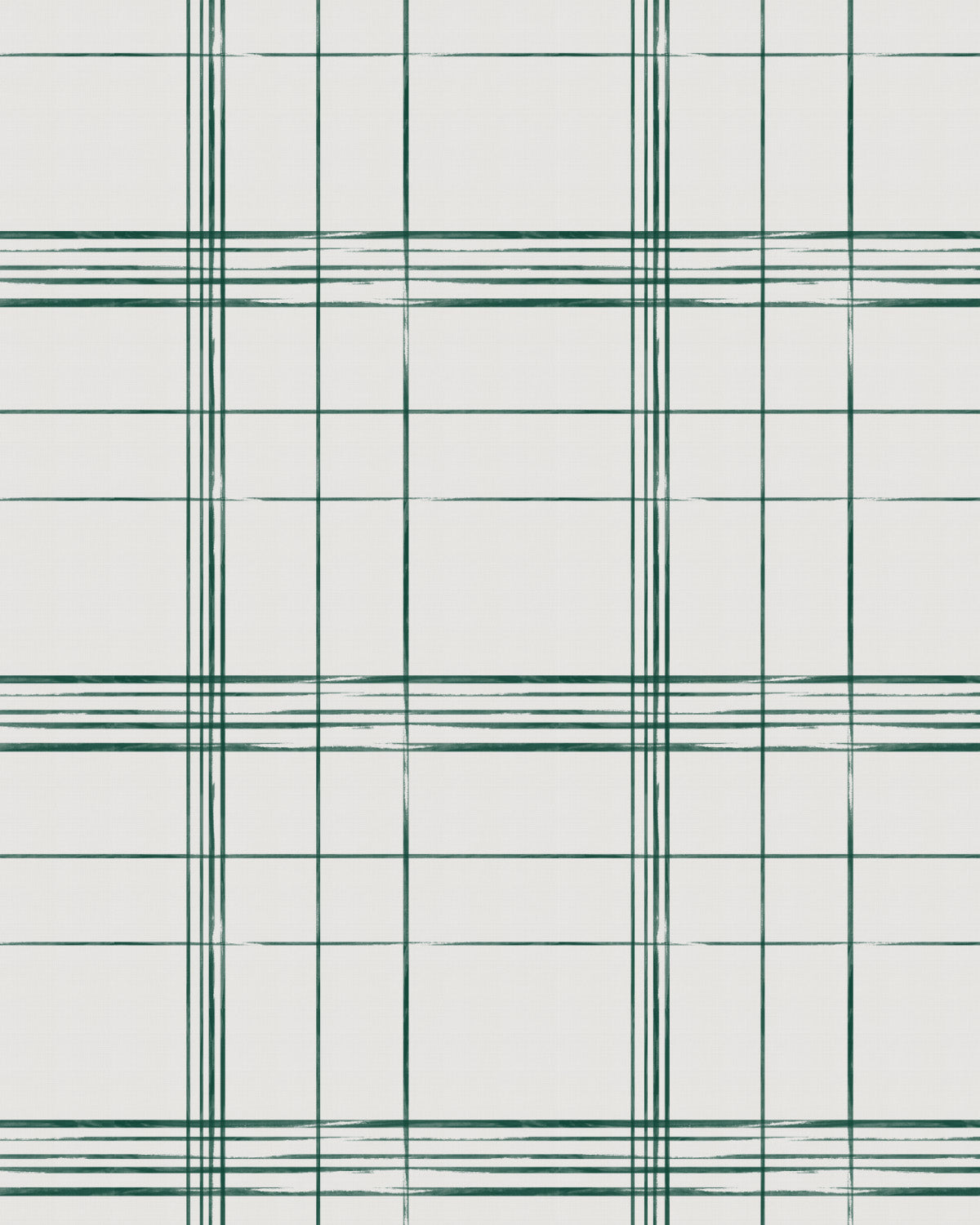 Inky Plaid Dark Green Wallpaper