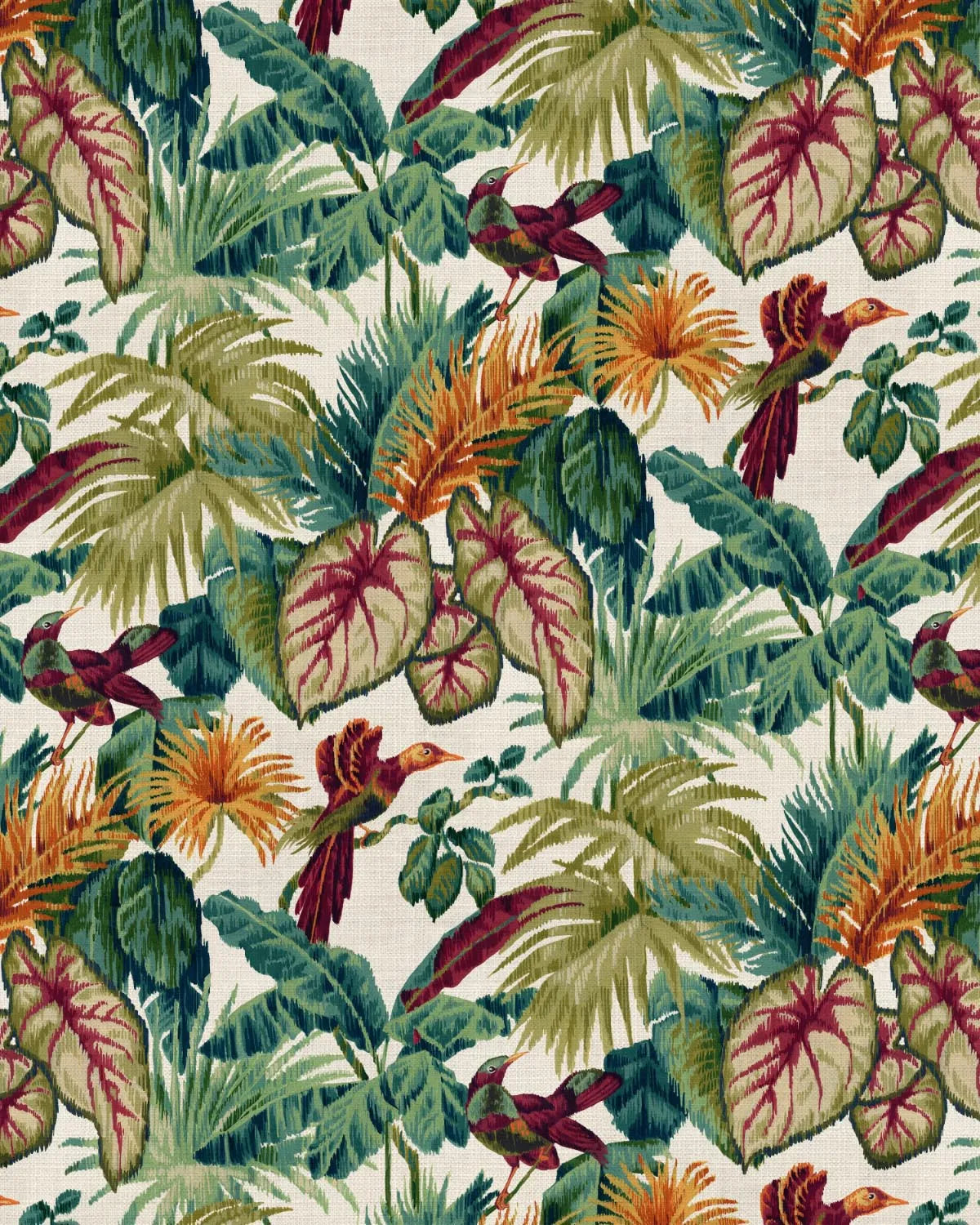 Luxe Paradise Wallpaper from Olive et Oriel where you can shop wallpaper and artworks online