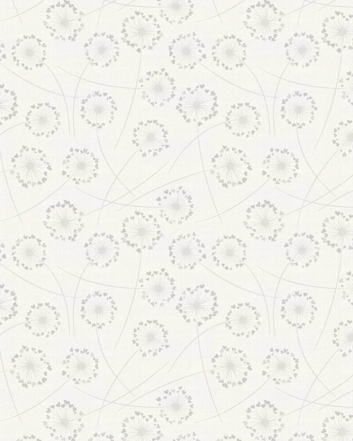 Dandelion's in Spring in Soft Grey Wallpaper from Olive et Oriel where you can shop wallpaper and artworks online
