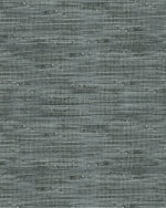 Faux Grass Cloth in Charcoal Wallpaper
