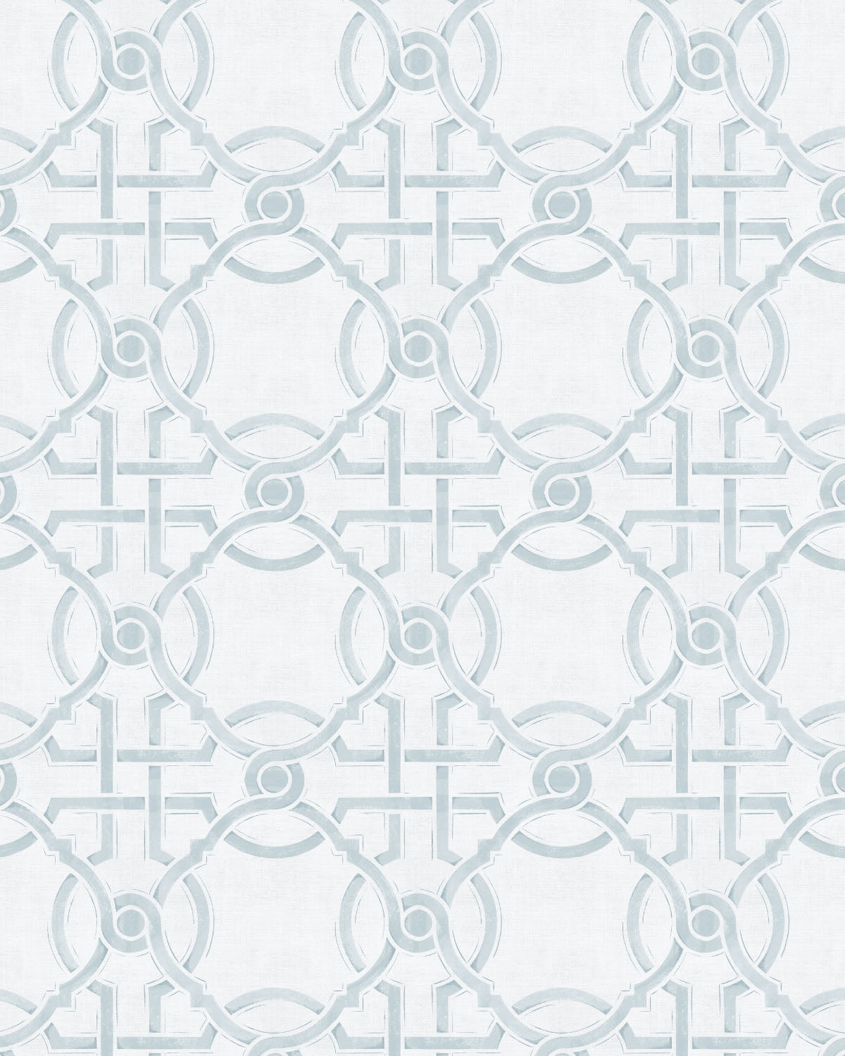 Sketched Trellis in Blue & White Wallpaper