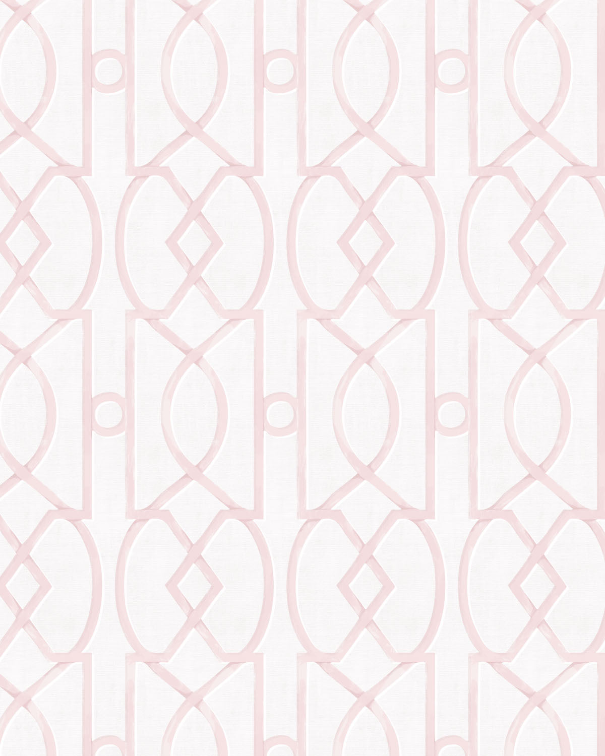 Trellis Luxe in Soft Pink Wallpaper